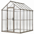 Gewächshaus Aluminium Polycarbonat 190x185x202cm