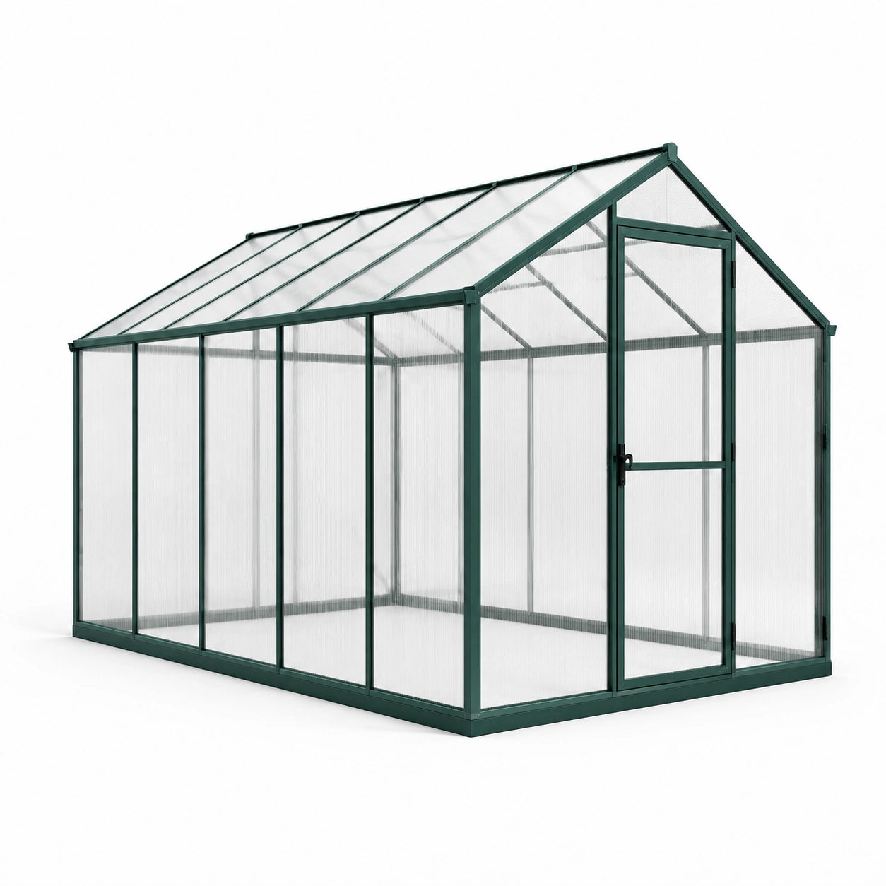 Gewächshaus Aluminium Polycarbonat 4mm grün