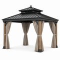 Pavillon mit Aluminiumrahmen und Polyestergewebe Vorhänge 3x3m